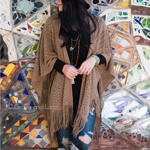 Grace & Lace fringe kimoncho